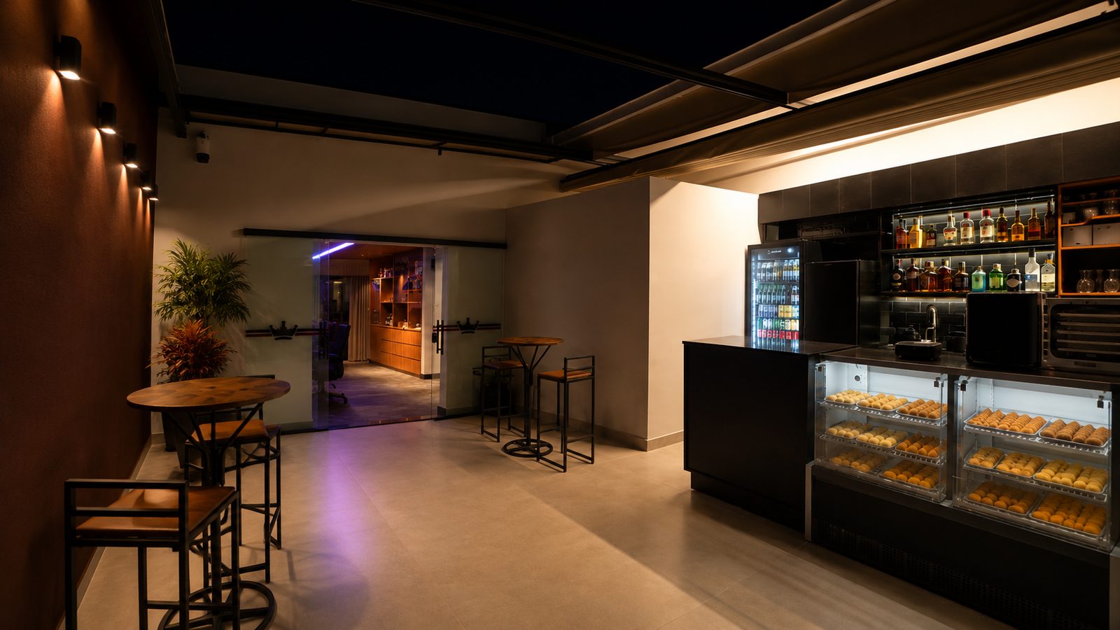 Bar & Cozinha — Balcão e vitrine